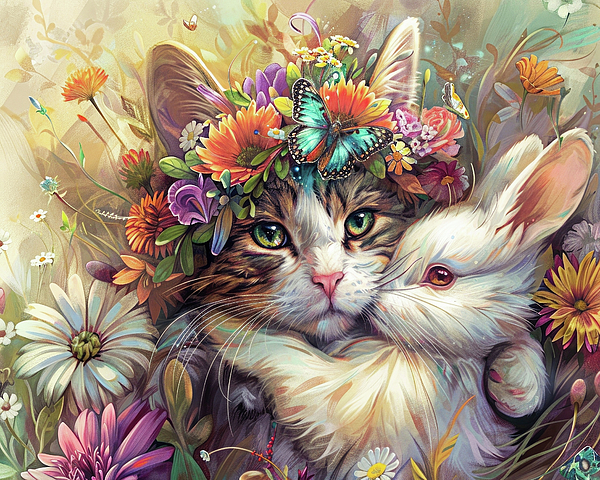 Leslie Reagan - Easter Kitty Cat