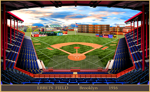 Minimalist Ebbets Field Small Print - CLEARANCE