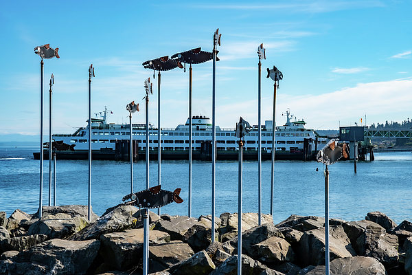 Lights at Fishing Pier by Emerita Wheeling