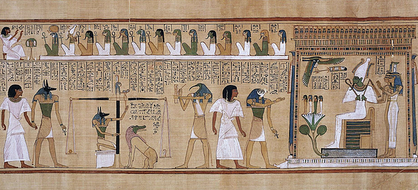 Egypt. Egyptian. Judgment scene from the Book of the Dead. Bath Towel by  Tom Hill - Fine Art America