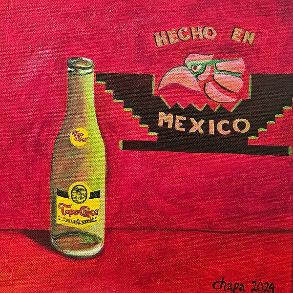 Original Topo Chico Bottle popular Acrylic on Canvas 11 x 14 in