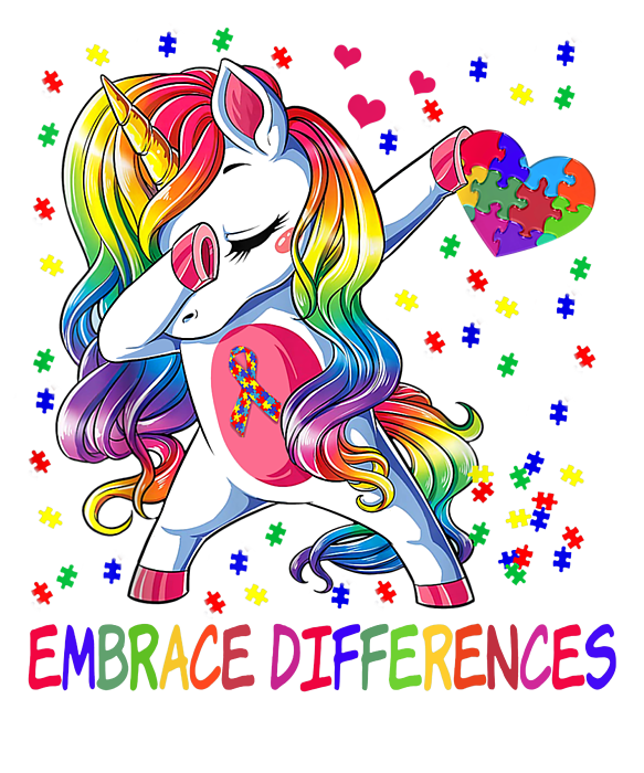 Embrace Differences Dabbing Unicorn Shirt Autism Awareness Embrace Differences Dabbing Unicorn Shirt Autism Awareness