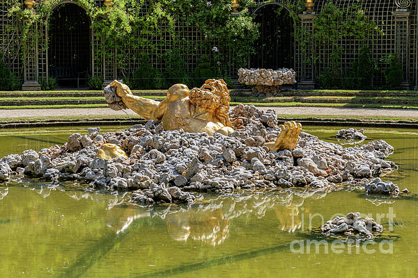 Enceladus fountain in the Gardens of Chateau de Versailles. Yoga Mat by  Ulysse Pixel - Pixels