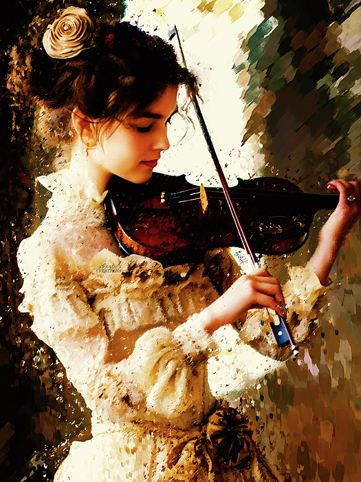 Gradify Creations - Engrossed in sound of violin