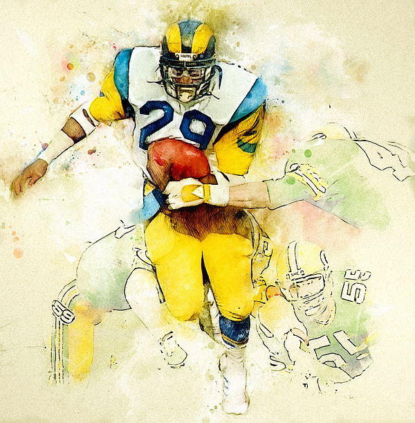 Eric Dickerson Galaxy Case by John Farr - Pixels