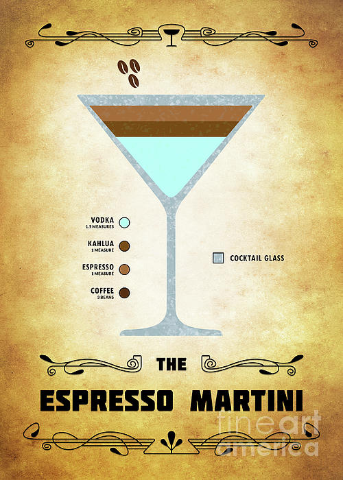 Espresso Martini Cocktail - Classic Yoga Mat by Bo Kev - Pixels