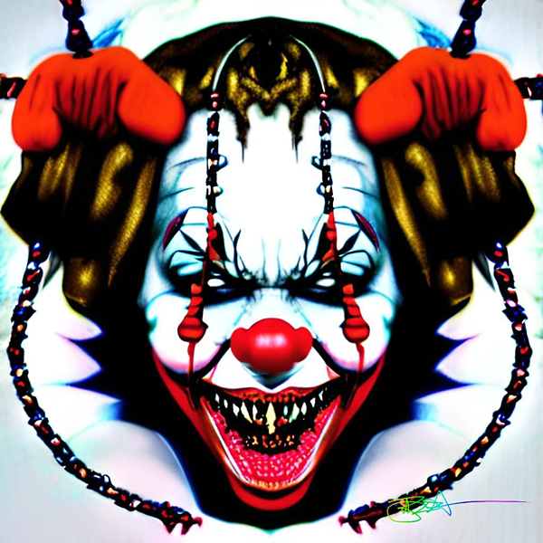 Gangster Clown Art