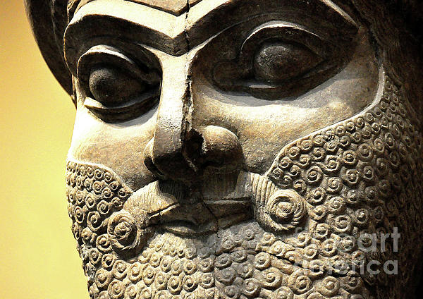 Eyes Of The Lamassu Winged Bull Babylon Sumerian Assyrian Persian