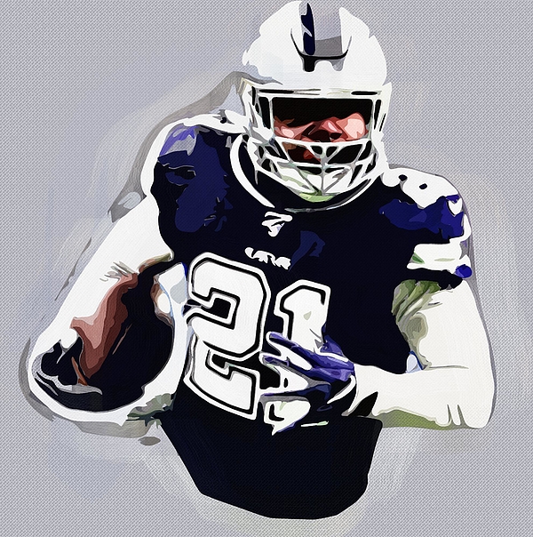 Player Dallas Cowboys Player Ezekiel Elliott Ezekiel Elliott Ezekielelliott  Ezekielelijahelliott Ez by Wrenn Huber