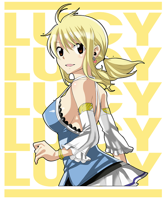 Fairy Tail Lucy Heartfilia Name Anime Sticker by Anime Art - Fine Art  America