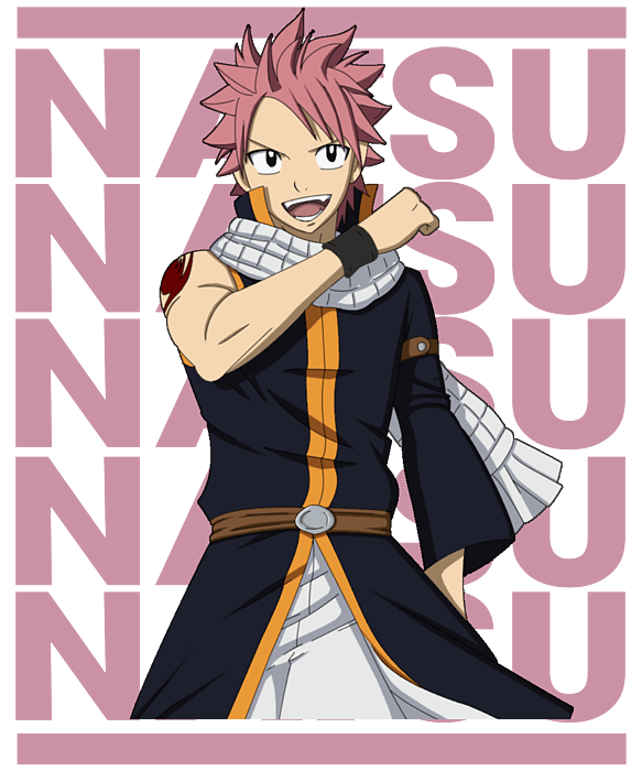 Fairy Tail Natsu Dragneel Name Anime Sticker by Anime Art - Fine