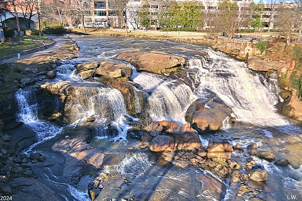 Lisa Wooten - Falls Park On The Reedy Waterfall Greenville South Carolina