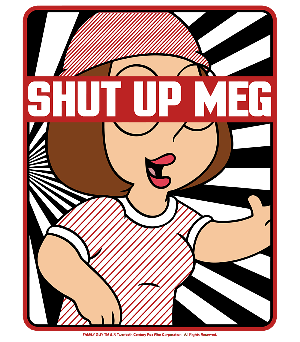 Family Guy Meg Griffin Shut Up Meg Portrait Kids T Shirt For Sale By Luke Henry