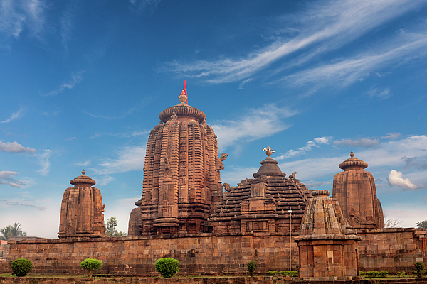 Famous Indian Temples Brahmeswara Temple is a Hindu temple dedicated to  Shiva located in Bhubaneswar Greeting Card by Shaikh Mohammed Meraj