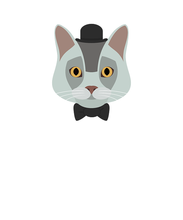 Fancy Cat Meow Good Sir T-Shirt by Noirty Designs - Pixels