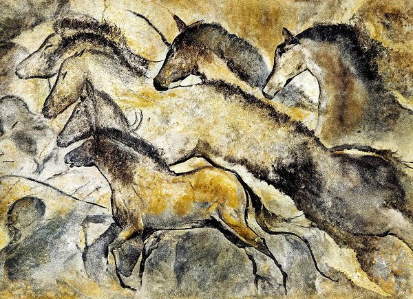 Viktor Artemev - Fantasy based on the drawings in the Chauvet Cave.