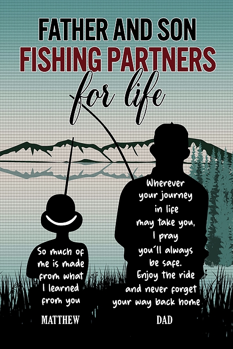 Father Son Fishing Partner Fishing Dad Son Fishing Gift T-Shirt