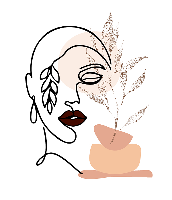 Wall Art Print, Emel Tunaboylu - Line Art - Face