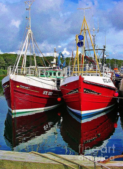 Lesley Evered - Fishing Boats In Stornoway Harbour