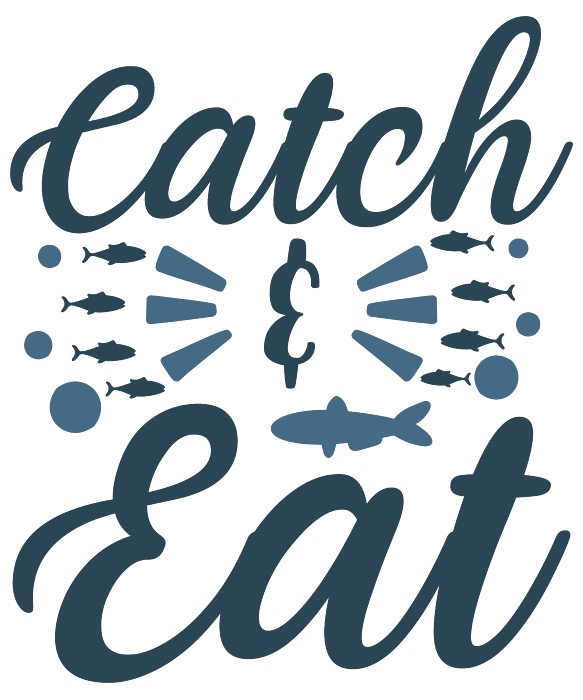 Fishing Gift Catch And Eat Funny Fisher Gag Sticker by Jeff