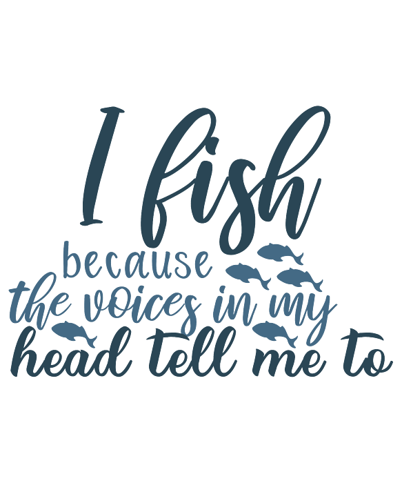 Fishing Gift I Fish Because The Voice In My Head Tell Me To Quote Funny  Fisher Gag Jigsaw Puzzle by Jeff Creation - Pixels Puzzles