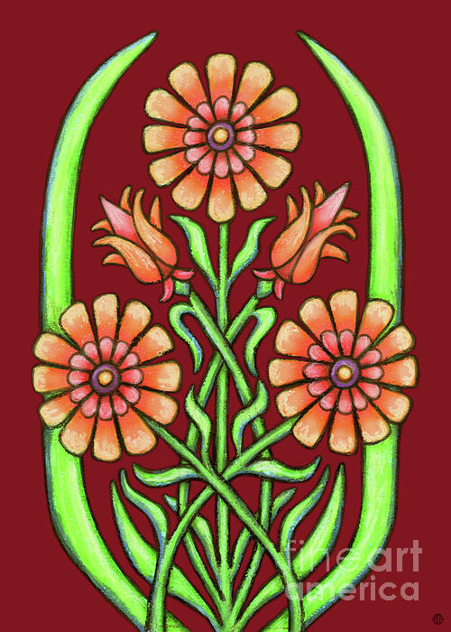 Red Floral Vibes Vinyl