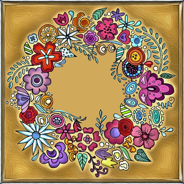 Anas Afash - Floral Mandala Frame
