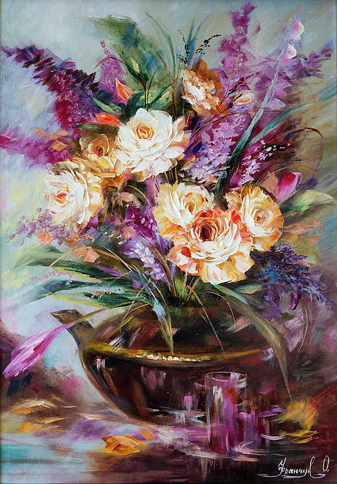 floral still life oil paintings