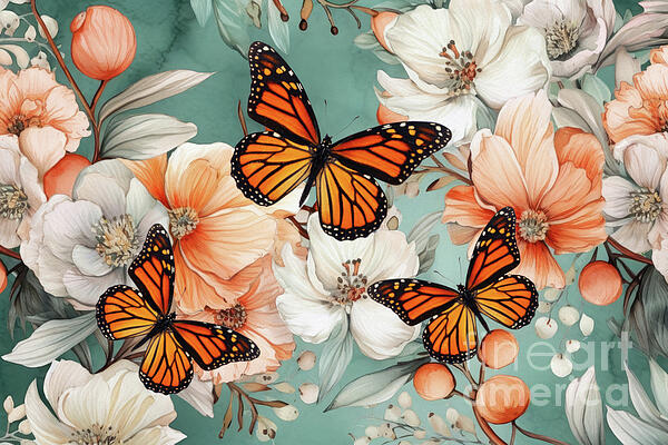 Tina LeCour - Fluttering Monarchs