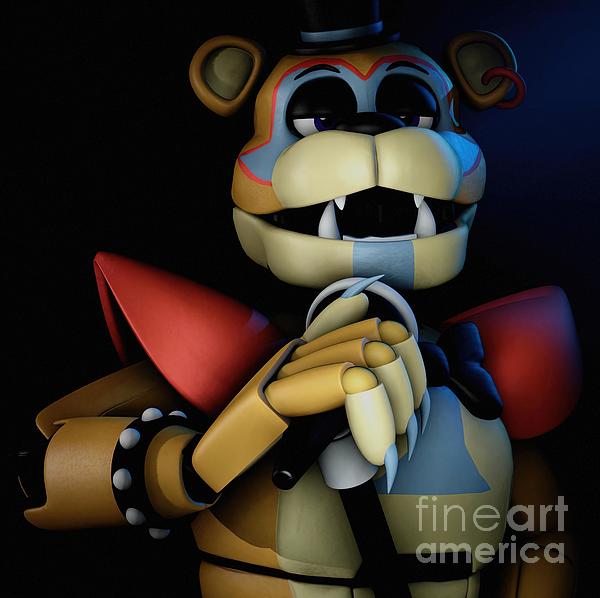 Glamrock Freddy (Security Breach) Fnaf Poster/ Art Print