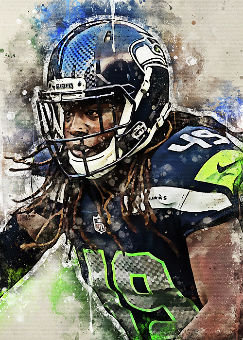 Ball Shaquem Griffin Shaquemgriffin Shaquem Griffin Seattle Seahawks Player  American Football Seattl by Wrenn Huber