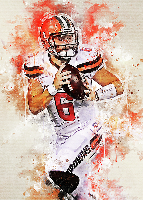 NFL Cleveland Browns Player Baker Mayfield Baker Mayfield Baker Mayfield  Bakermayfield Baker Mayfiel Youth T-Shirt by Wrenn Huber - Pixels