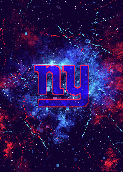 National Football Art New York Giants Youth T-Shirt by Leith Huber