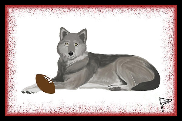 Football Cardinal Beach Towel by College Mascot Designs - Fine Art America