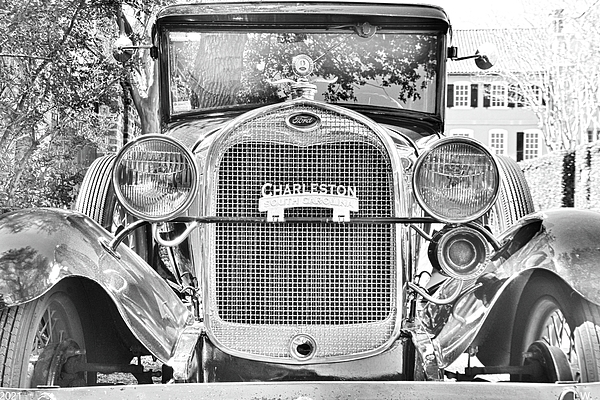 Lisa Wooten - Ford Model T Charleston Black And White