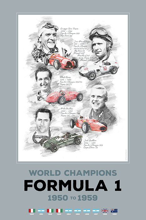 F1 World Champions Poster