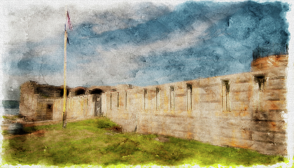 Fort Popham - Designed to Defend Jigsaw Puzzle by Paul Mangold - Pixels