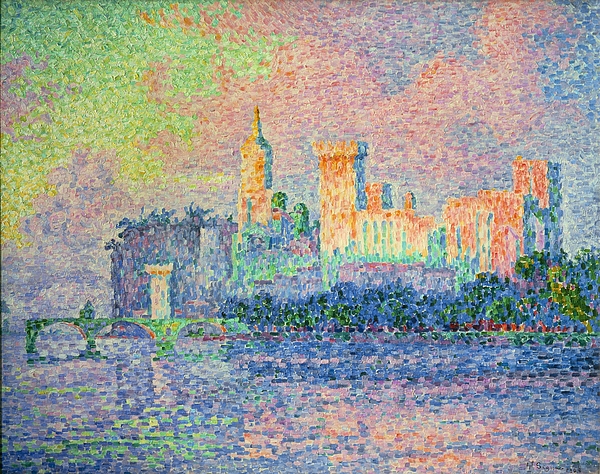 Francais Paul Signac Le chateau des Papes Le Palais des Papes Avignon ...