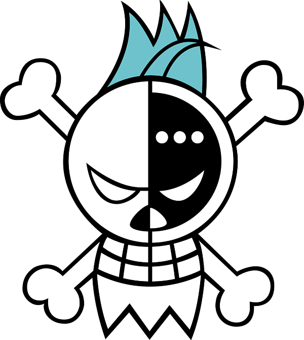 Free STL file Jolly Roger Franky from One Piece pirate flag