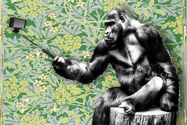 Gorilla Print Pattern Floor Mat