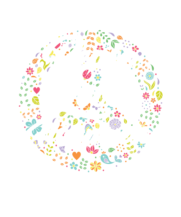 Peace Love Happiness Poster