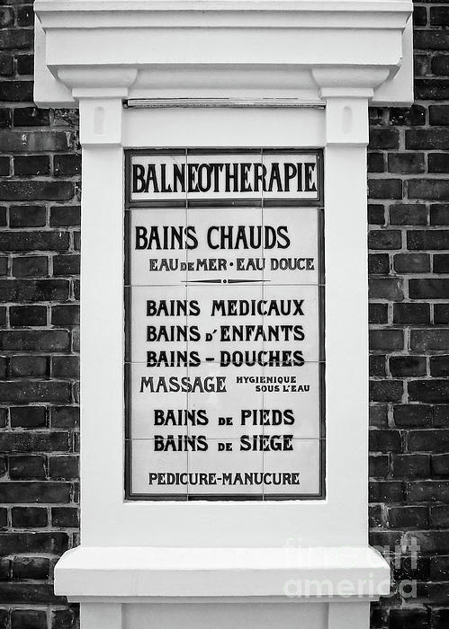 Delphimages Photo Creations - French balneotherapy vintage sign