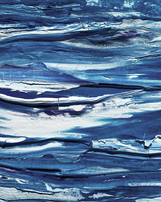 Irina Sztukowski - Fresh Coastal Breeze Contemporary Decor Ocean Waves Blues IV