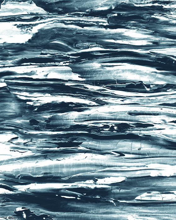 Irina Sztukowski - Fresh Coastal Breeze Contemporary Decor Ocean Waves Blues VI