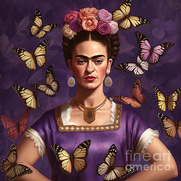 Frida Kahlo painting Poster by Mark Ashkenazi - Fine Art America