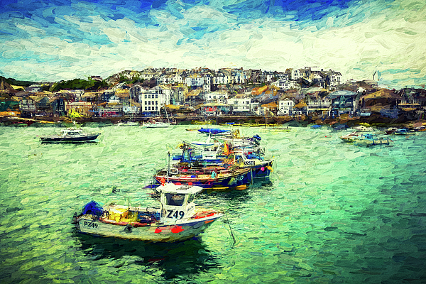 Joseph S Giacalone - Full Of Colors In St. Ives - Impressionist