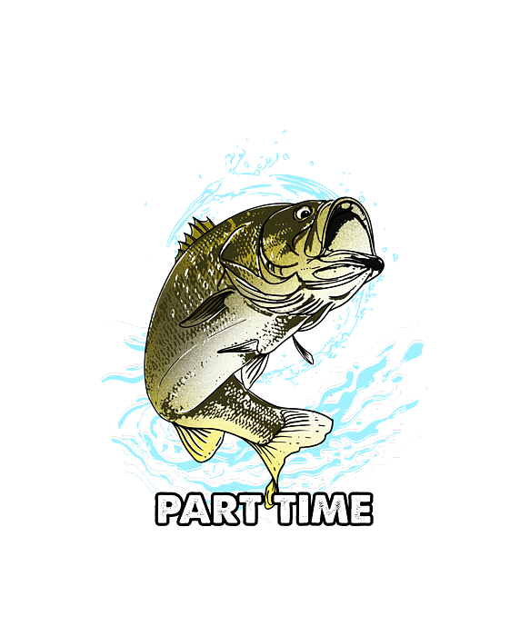 Full Time Dad Part Time Hooker I Funny Fishing Hand Towel by Bi Nutz -  Pixels