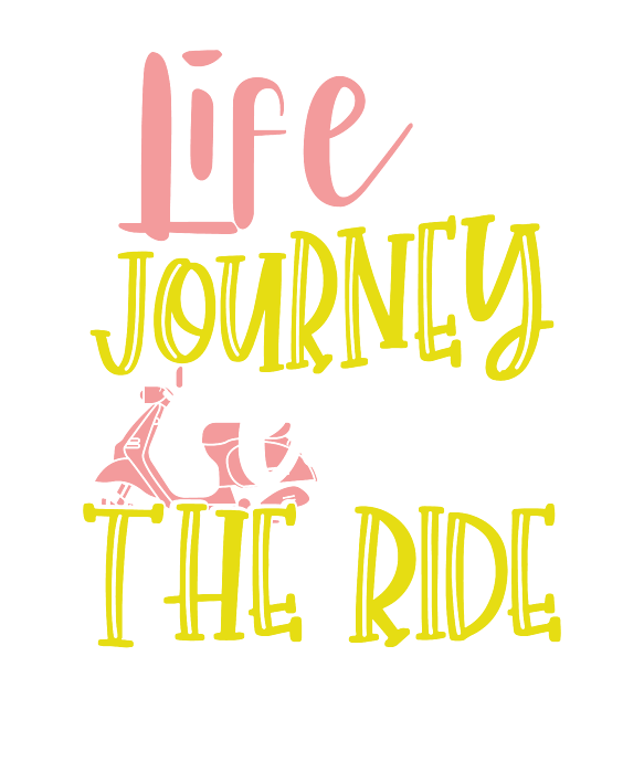 Fun and Inspirational Life is a Journey Enjoy the Ride Scooter by Kanig  Designs