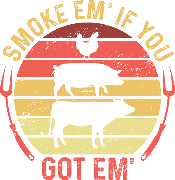 My Meat Smoking T-Shirt for Men BBQ Smoker Grill Long Sleeve T-Shirt
