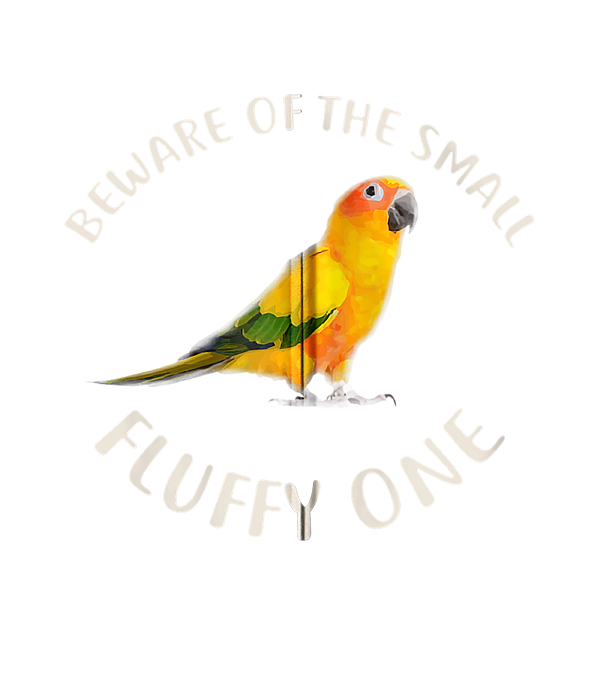 Bird Mom - Sun Conure Wearing Mask - Bird Mom - T-Shirt